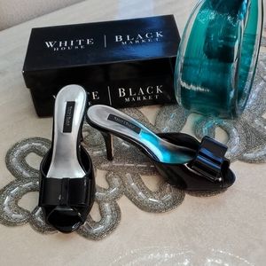 Black Open Toe Heels